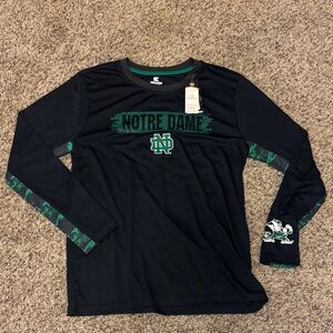 Colosseum Navy and Green Notre Dame Tee